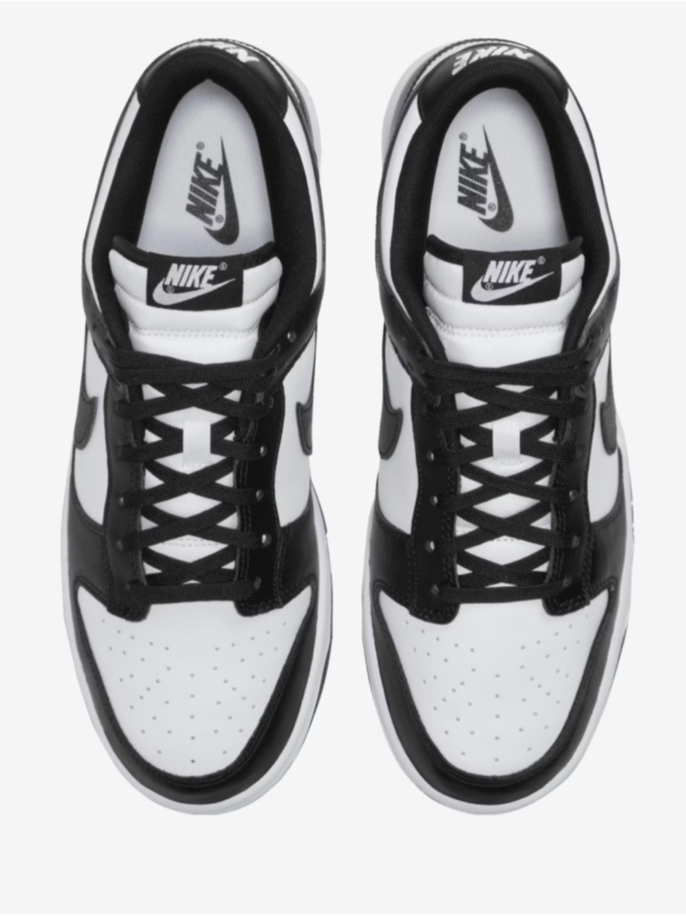 Nike Black and White Low-Top Sneakers